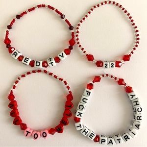 Taylor Swift Eras Tour Red Friendship Bracelets Handmade